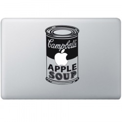 Campbells Apple Suppe MacBook Aufkleber